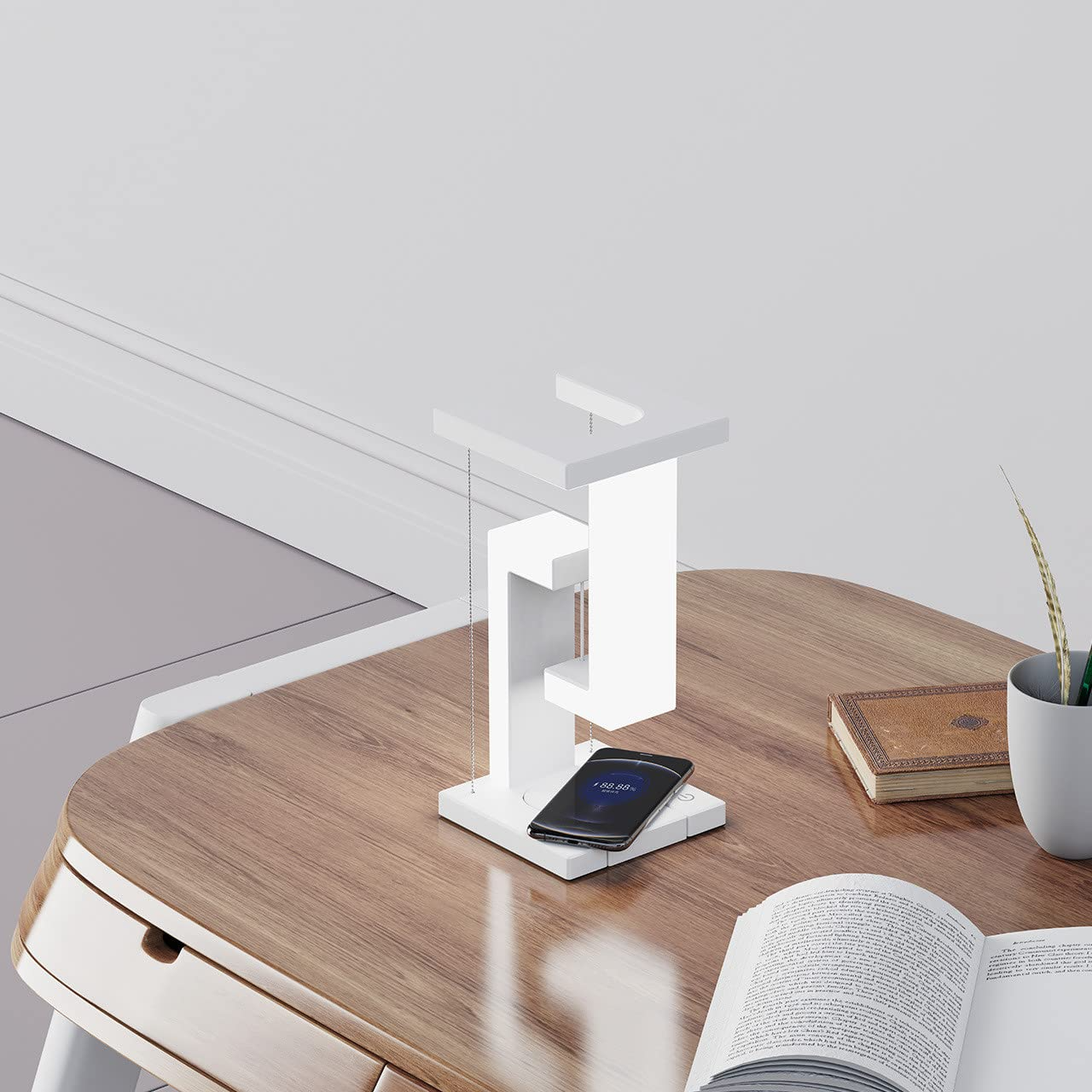 Levitating Wireless Charging Lamp — Floating Light for Bedroom & Living Room