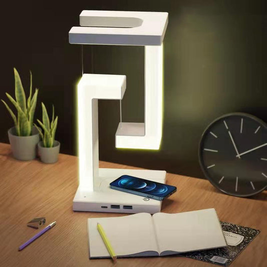 Levitating Wireless Charging Lamp — Floating Light for Bedroom & Living Room